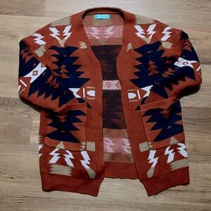 Medium Weight Western Cardigan Size Small